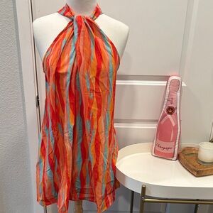 NWT Cupshe Vibrant Multicolor Halter Dress